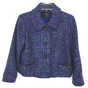 Multi-color Tweed Jacket Blazer